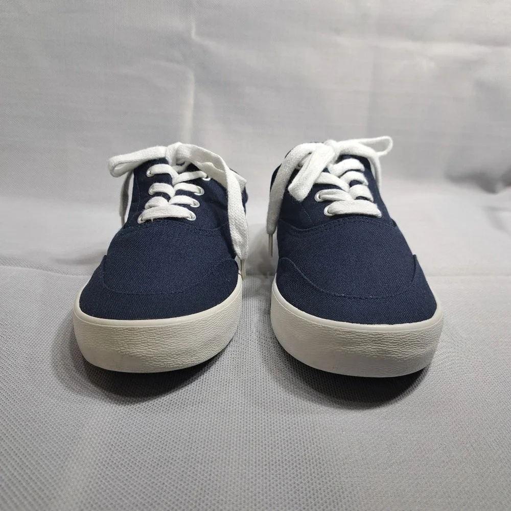 Champion Women's Canvas Slip On Sneakers Navy Blue Size 8 Low Heel Sport Comfort